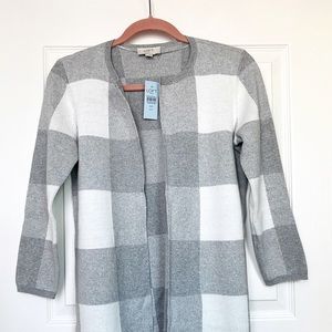 Petite Plaid Cardigan
